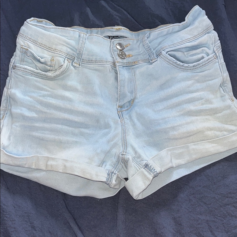 Forever 21 Sky Blue Jean Shorts